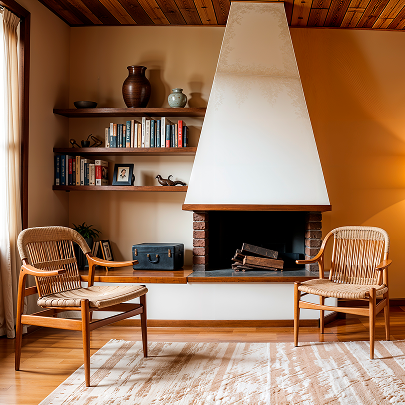 mid century int design Traditional
