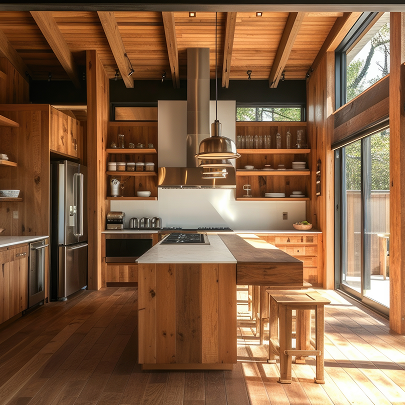 wooden house Modern Farmhouse